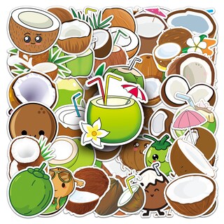 Foto 1 | Foto 1 | Paquete De Pegatinas De Vinilo Impermeable Con Temática De Coco 50 Unidades - Venta Internacional.