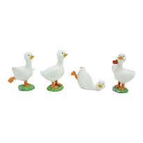 Escultura Decorativa De Jardín Con Forma De Pato En Pareja Resina 232 G - Venta Internacional.