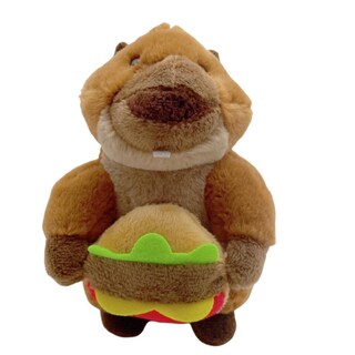 Foto 1 | Foto 1 | Llavero De Felpa Con Forma De Marmota Con Forma De Hamburguesa Color Marrón 9 Cm - Venta Internacional.