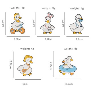 Foto 4 | Foto 4 | Juego De Broches De Aleación De Patos Amarillos Con Dibujos Animados De Bonito Pato - Venta Internacional.