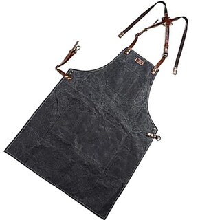 Foto 1 | Foto 1 | Delantal De Lona Encerada Con Correas De Cuero Para Hombres Y Mujeres - Venta Internacional.