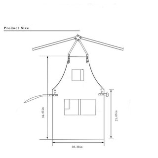Foto 2 | Foto 2 | Delantal De Lona Encerada Con Correas De Cuero Para Hombres Y Mujeres - Venta Internacional.