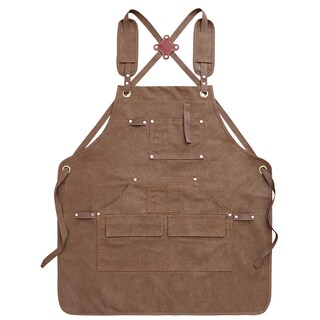 Foto 1 | Foto 1 | Delantal De Lona Para Hombre Y Mujer Con Correas Cruzadas En La Espalda - Venta Internacional.