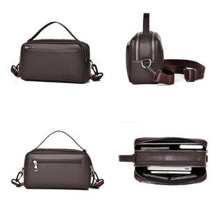 Foto 2 | Foto 2 | Bandolera De Cuero Pu Resistente Al Agua Para Hombres - Venta Internacional.