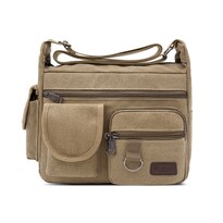 Bandolera De Lona Para Hombre De Gran Capacidad Multicapa - Venta Internacional.