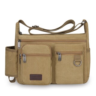 Foto 1 | Foto 1 | Bandolera De Lona De Gran Capacidad Para Hombre De 30 X 11 X 21 Cm - Venta Internacional.