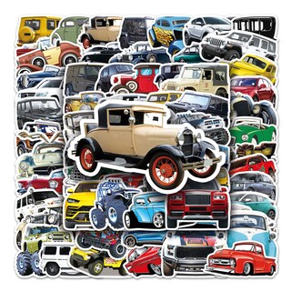 Foto 1 | Foto 1 | Paquete De Pegatinas Para Coches Clásicos 102 Unidades Diseño Retro Vintage Todoterreno - Venta Internacional.