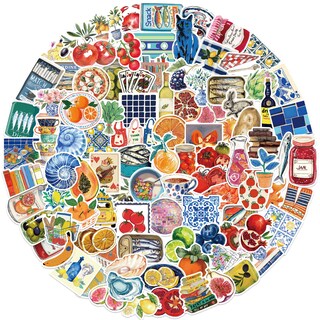 Foto 2 | Foto 2 | Paquete De Pegatinas Mediterranean Tomato 50 Unidades De Vinilo Impermeable - Venta Internacional.