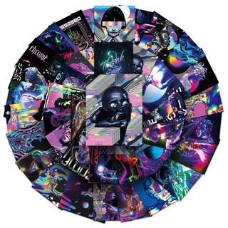 Foto 2 | Foto 2 | Paquete De Pegatinas Psychedelic Trippy Acid Art Vinyl 50 Unidades - Venta Internacional.