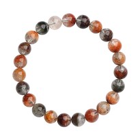 Pulsera Natural Garden Phantom Quartz De 7-7 8 Mm Para Mujeres Y Hombres - Venta Internacional.