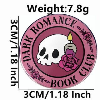 Foto 2 | Foto 2 | Broche Dark Romance Book Club Skeleton Skull Alloy - Venta Internacional.