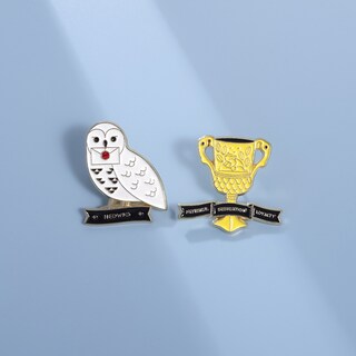 Foto 2 | Foto 2 | Set De Broches Con Diseño De Búho De Dibujos Animados Con Letras Y Trofeos Esmaltados - Venta Internacional.