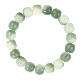 Foto 1 | Foto 1 | Pulsera De Abalorios Verdes Naturales De Raíz De Bodhi De 12 Mm Para Mujer - Venta Internacional.