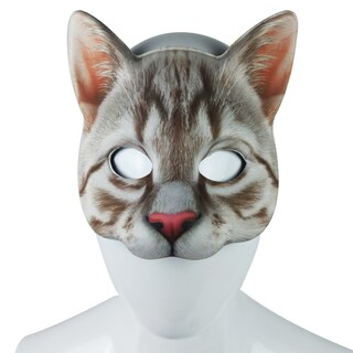 Foto 1 | Foto 1 | Máscara De Gato Con Estampado Digital Realista De Eva Para Halloween Y Cosplay - Venta Internacional.