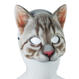 Foto 3 | Foto 3 | Máscara De Gato Con Estampado Digital Realista De Eva Para Halloween Y Cosplay - Venta Internacional.