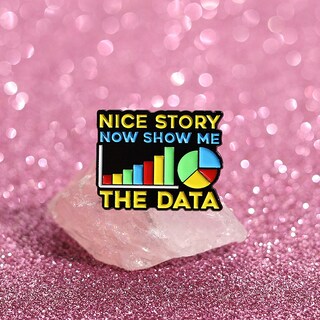 Foto 2 | Foto 2 | Broche De Aleación Esmaltada Con Gráficos De Datos Coloridos Para Blusas - Venta Internacional.