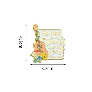 Foto 3 | Foto 3 | Broche Alfileres Para Blusa El Señor Es Mi Fuerza Y Mi Canción - Venta Internacional.