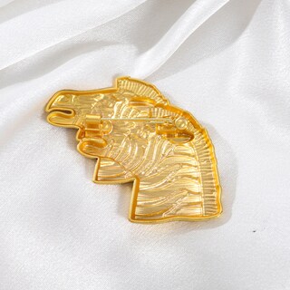 Foto 2 | Foto 2 | Broche Con Cabeza De Cebra Vintage De Aleación 5 4 X 4 8 Cm 15 G - Venta Internacional.