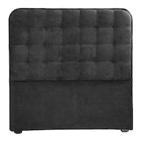 Cabecera Rogga Creta Color Gris Carbón Queen Size