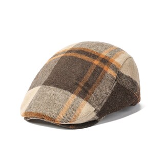 Foto 1 | Foto 1 | Gorra Plana Unisex Gats Con Estampado Clásico A Cuadros De Lana - Venta Internacional.