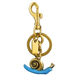 Foto 1 | Foto 1 | Llavero Con Colgante En Forma De Caracol Concha Dorada Y Aleación Azul - Venta Internacional.