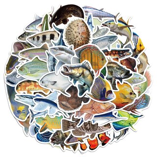 Foto 1 | Foto 1 | Paquete De Pegatinas Goldfish 50 Unidades Coloridas Transparentes Pet Vin - Venta Internacional.