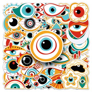 Foto 1 | Foto 1 | Paquete De Pegatinas De Vinilo Impermeable Creepy Eye 50 Unidades Para Halloween - Venta Internacional.