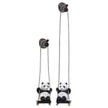 Figuras Para Decoración De Jardín Bonito Columpio De Panda Pvc 3 X 3 X 4 Cm - Venta Internacional.