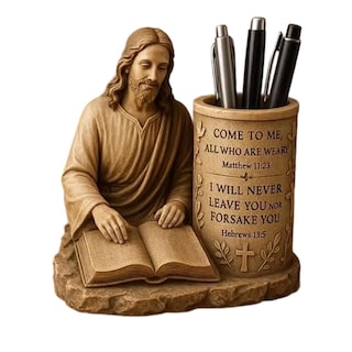 Foto 1 | Foto 1 | Organizador De Escritorio De Resina Con Soporte Para Bolígrafos Diseño Inspirador - Venta Internacional.