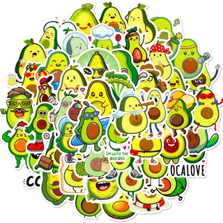 Foto 2 | Foto 2 | Paquete De Pegatinas Con Forma De Aguacate Lindo 50 Unidades Impermeables Para Niños Y Adultos - Venta Internacional.