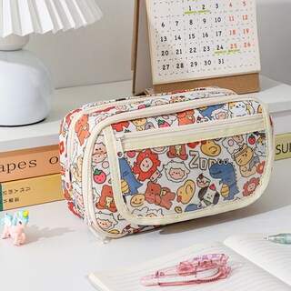 Foto 3 | Foto 3 | Estuche Para Lápices Oxford De Gran Capacidad Impermeable Multicapa - Venta Internacional.