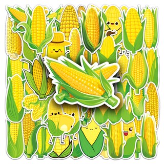 Foto 2 | Foto 2 | Paquete De Pegatinas Cute Corn 50 Unidades Vinilo Con Dibujos Animados De Maíz Amarillo - Venta Internacional.