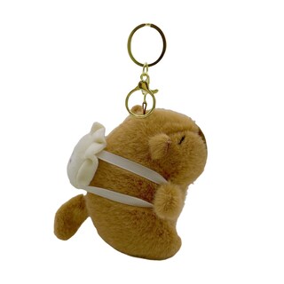 Foto 1 | Foto 1 | Llavero De Felpa Con Bonito Carpincho Color Marrón 10 5 Cm - Venta Internacional.