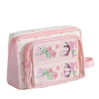 Foto 1 | Foto 1 | Estuche Para Lápices Tela Transparente De Gran Capacidad Color Rosa - Venta Internacional.