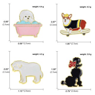 Foto 2 | Foto 2 | Juego De Broches De Aleación Con Bonitos Dibujos Animados De Perros - Venta Internacional.