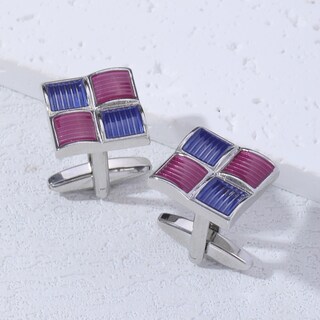 Foto 3 | Foto 3 | Gemelos Genéricos Elegantes De Esmalte Multicolor Para Hombre - Venta Internacional.