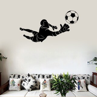 Foto 2 | Foto 2 | Adhesivos De Pared Con Diseño De Silueta Deportiva De Portero De Fútbol - Venta Internacional.