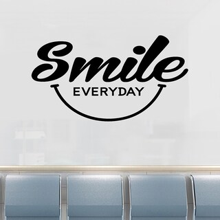 Foto 2 | Foto 2 | Adhesivos De Pared Smile Everyday Motivational Quote Pvc 28 X 57 Cm - Venta Internacional.