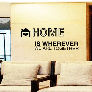 Foto 1 | Foto 1 | Adhesivos De Pared De Pvc Home Is Wherever We Are Together 25 X 70 Cm - Venta Internacional.