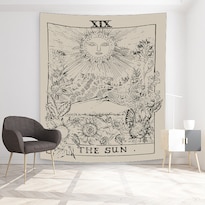 Tapiz Para Colgar En La Pared Diseño Vintage De Tarot Diseño Vintage 150 X 130 Cm - Venta Internacional.