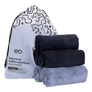 Foto 1 | Foto 1 | Kit 5 Toallas Deportivas De Microfibra Eo Safe Imports Esi-22440 Multicolor