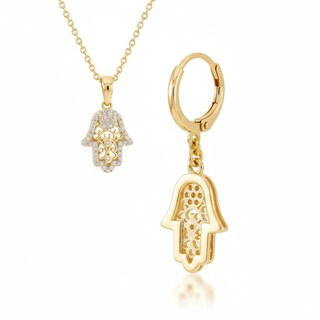 Foto 4 | Foto 4 | Collar Y Aretes Cm-top De Oro Laminado De 18k