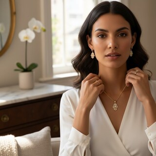 Foto 5 | Foto 5 | Collar Y Aretes Cm-top De Oro Laminado De 18k