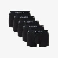Pack Lacoste De 5 Boxer Cortos Negro Cotton Stretch Hombre