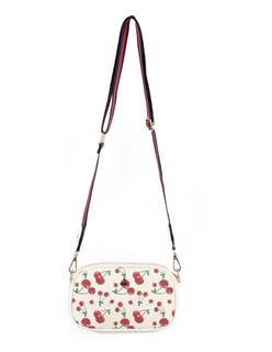 Foto 5 | Foto 5 | Yoiko Bolsa Crossbody Con Cartera Estampado De Cerezas Color Blanco | Diseño Juvenil Y Correa Ajustable