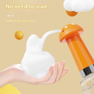 Foto 6 | Foto 6 | Máquina Eléctrica De Espuma Para Ducha Para Mascotas En Forma De Hongo Naranja - Venta Internacional.