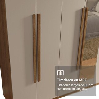 Foto 6 | Foto 6 | Ropero Closet Madesa Venus 8 Puertas 2 Espejos 216cm Mc 01