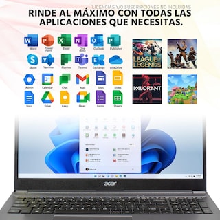 Foto 5 | Foto 5 | Laptop Acer Aspire Lite 15 Amd Ryzen 5 7430u 16gb Ram 512gb Ssd 15.6'' Windows 11 Home Teclado En Ingles + Mouse Dxt