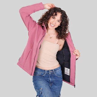 Foto 4 | Foto 4 | Chamarra Softshell Para Mujer Repelente Al Agua Greenlander Rosa