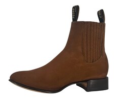 Botín Charro Potro Salvaje Piel Nobuck para Hombre